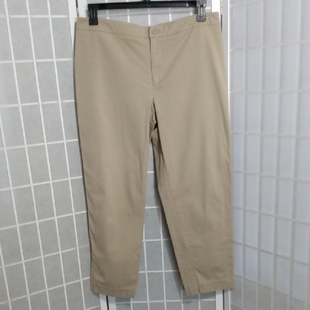 Coldwater Creek Women's‎ Tan Khaki Chino Pants  - Size 14